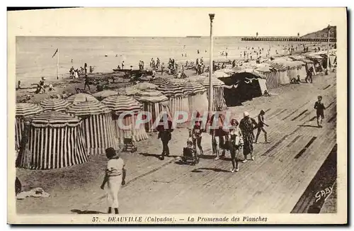 Ansichtskarte AK Deauville La Promenade des Planches