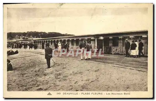 Cartes postales Deauville Plage Fleurie Les Nouveaux Bains