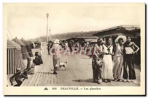 Ansichtskarte AK Deauville Les Planches Femmes