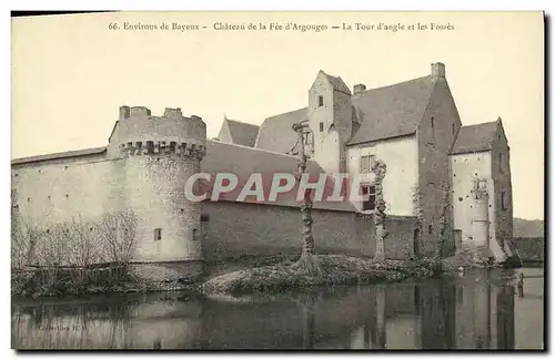 Ansichtskarte AK Environs Bayeux Chateau de la Fee d Argouges La tour d angle et les fosses