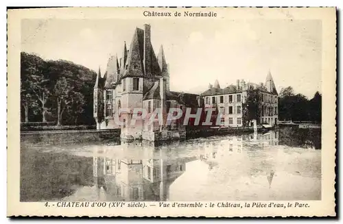 Ansichtskarte AK Chateau d oo Vue d ensemble le Chateau la piece d eau le Parc