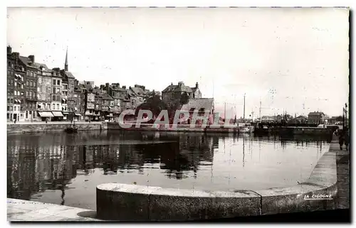 Moderne Karte Honfleur Le Bassin en pleine eau