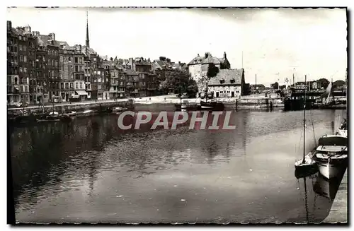 Moderne Karte Honfleur Le Vieux Bassin