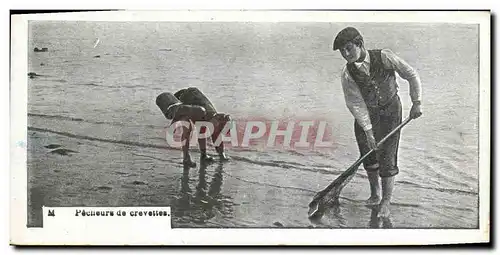 Cartes postales Pecheur de crevettes Peche Enfants