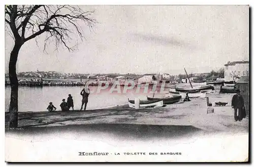 Ansichtskarte AK Honfleur La Toilette des Barques