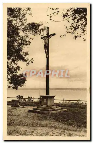 Ansichtskarte AK La Cote de Grace Le Calvaire et l Estuaire Honfleur