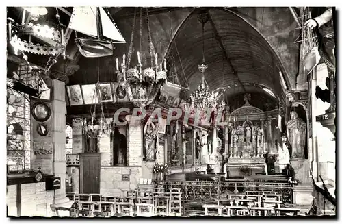 Moderne Karte Honfleur Pelerinage Noter Dame De Grace Interieur de la chapelle