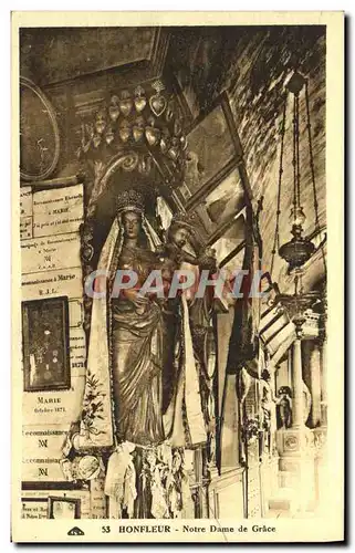 Cartes postales Honfleur Notre Dame De la Grace Vierge