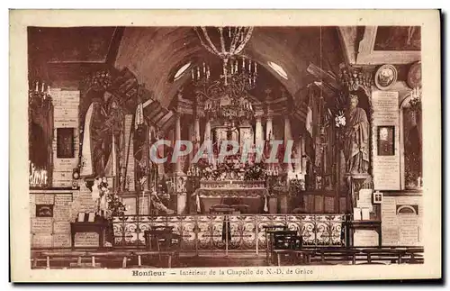 Ansichtskarte AK Honfleur Interieur de Notre Dame De la Grace