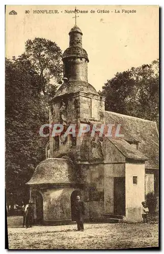 Ansichtskarte AK Honfleur Notre Dame de Grace La facade