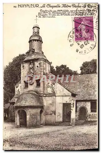 Ansichtskarte AK Honfleur Notre Dame de Grace La facade