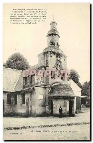 Cartes postales Honfleur Chapelle de ND de Grace