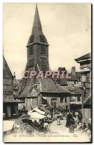 Cartes postales Honfleur Clocher de Saint Catherine Marche