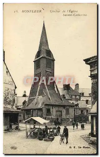 Cartes postales Honfleur Clocher de Saint Catherine Marche