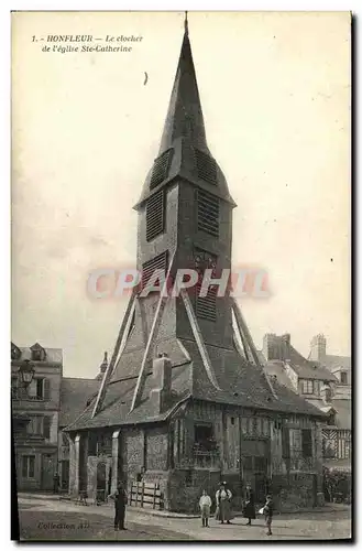 Cartes postales Honfleur Le Clocher de L Eglise Saint Catherine