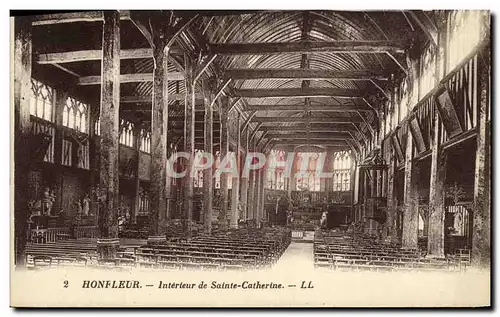 Ansichtskarte AK Honfleur Interieur de Saint Catherine