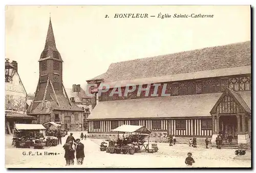 Ansichtskarte AK Honfleur Eglise Saint Catherine Marche