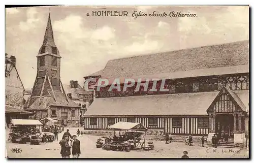 Cartes postales Honfleur Eglise Saint Catherine Marche