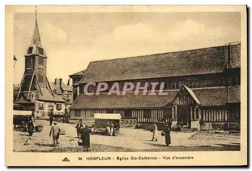 Cartes postales Honfleur Eglise Saint Catherine Marche