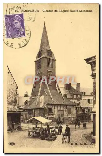 Cartes postales Honfleur Le Clocher de Sainte Catherine Marche