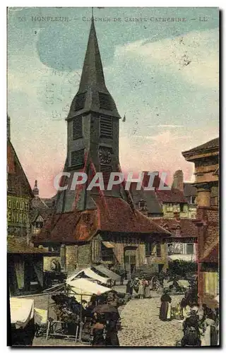 Cartes postales Honfleur Le Clocher de Sainte Catherine Marche