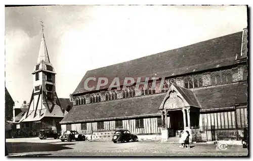 Cartes postales moderne Honfleur L Eglise Clocher Sainte Catherine Automobile