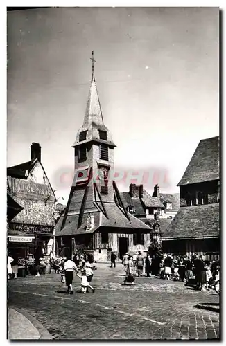 Moderne Karte Honfleur Le Clocher Sainte Catherine