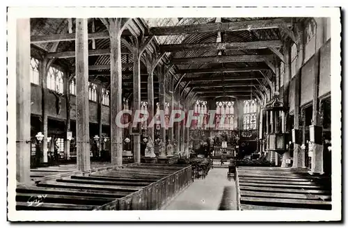 Cartes postales moderne Honfleur Interieur de l Eglise Sainte Catherine