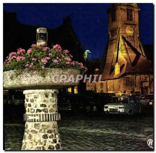 Cartes postales moderne Honfleur Eglise Sainte Catherine illuminee