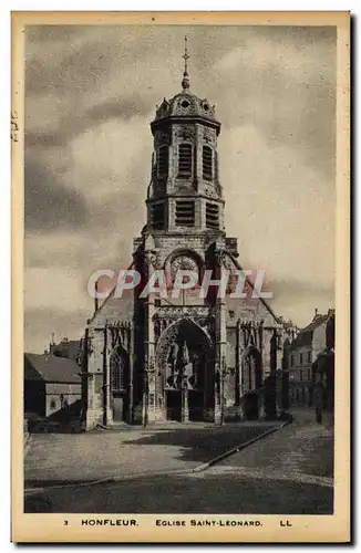 Ansichtskarte AK Honfleur L Eglise St Leonard