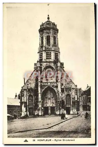 Ansichtskarte AK Honfleur L Eglise St Leonard