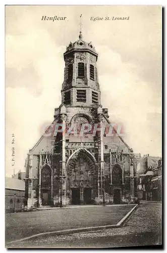 Ansichtskarte AK Honfleur L Eglise St Leonard