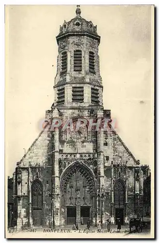 Ansichtskarte AK Honfleur L Eglise St Leonard