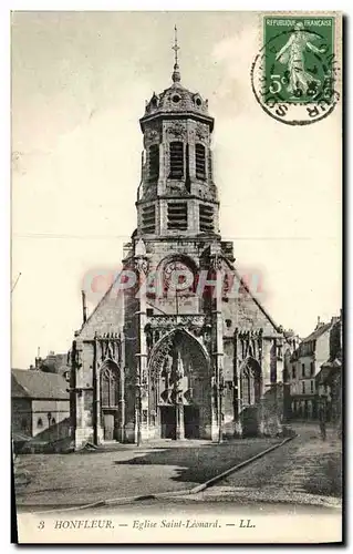 Ansichtskarte AK Honfleur L Eglise St Leonard