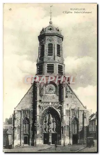 Cartes postales Honfleur Portail de L Eglise St Leonard