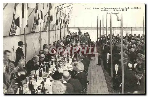 Cartes postales Honfleur Fetes du Couronnement de Nd de Grace 19 juin 1913 Le banquet TOP