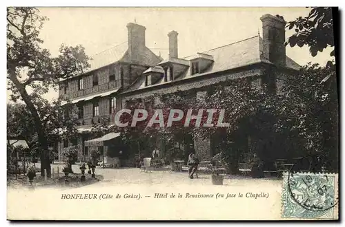 Ansichtskarte AK Honfleur hotel de la Renaissance en face de la chapelle