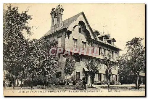 Cartes postales Honfleur Restaurant Saint Simeon