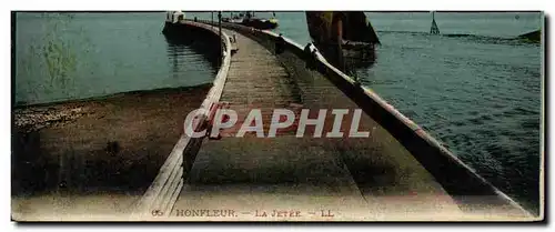 Cartes postales Honfleur La Jetee Bateau