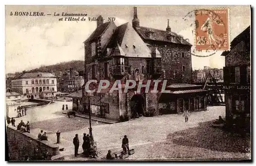 Cartes postales Honfleur La Lieutenance et l Hotel de Ville