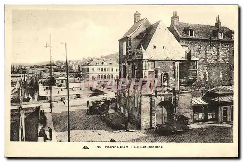 Cartes postales Honfleur La Lieutenance Cachet Daguin