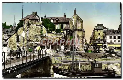 Cartes postales moderne Honfleur La Lieutenance Bateau