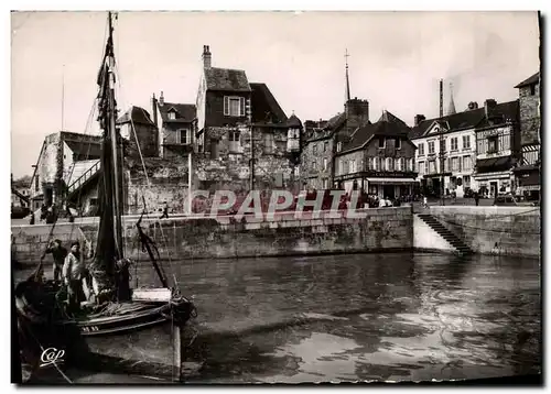 Cartes postales moderne Honfleur La Lieutenance Bateau