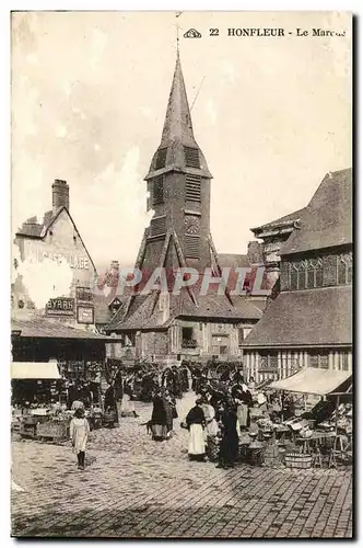 Cartes postales Honfleur Le Marche