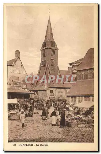 Cartes postales Honfleur Le Marche