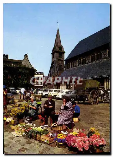 Moderne Karte Honfleur L Eglise Sainte Catherine et le Marche