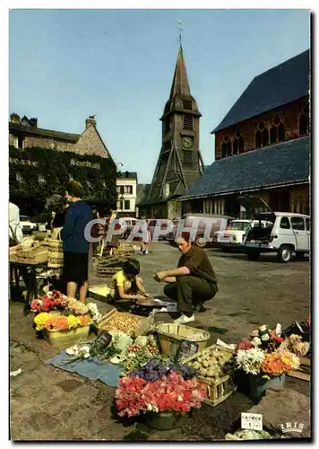 Moderne Karte Honfleur L Eglise Sainte Catherine et le Marche