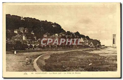 Ansichtskarte AK Honfleur Le Mont Joli La cote de Grace