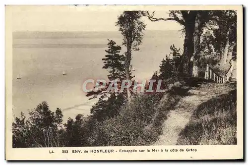 Ansichtskarte AK Honfleur Echappee sur Mer a la Cote de Grace