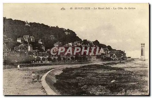 Cartes postales Honfleur Le Mont Joil La Cote de Grace